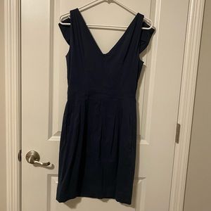 BCBG Marine Blue Sculpted Dress Sz 2